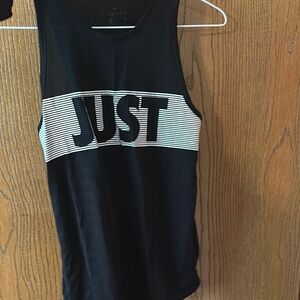 Nike Black and White Dri-FIT Tank Top